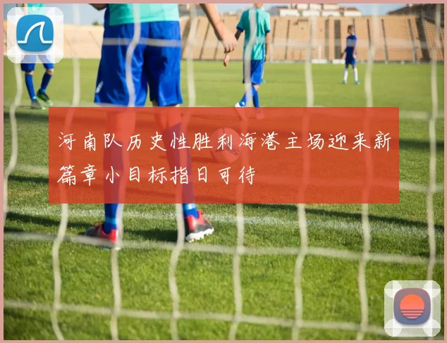 河南队历史性胜利海港主场迎来新篇章小目标指日可待