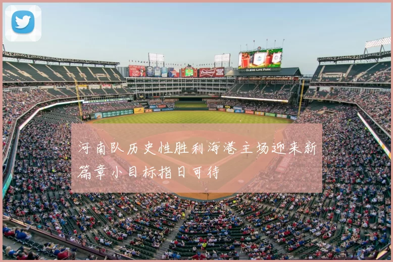 河南队历史性胜利海港主场迎来新篇章小目标指日可待