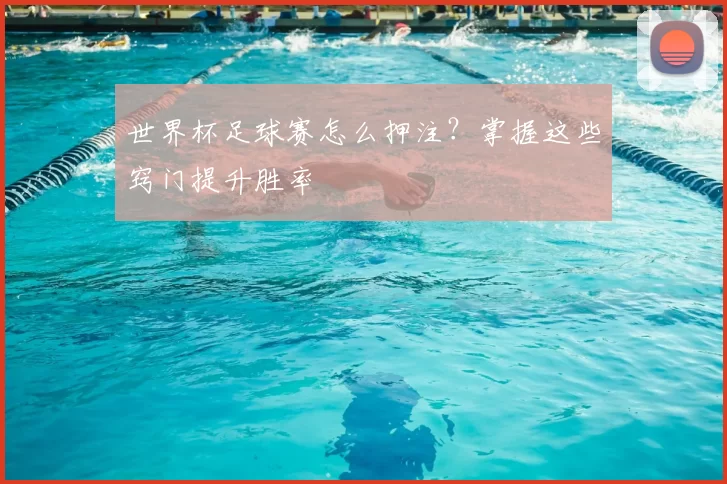 世界杯足球赛怎么押注？掌握这些窍门提升胜率