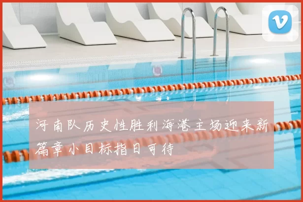河南队历史性胜利海港主场迎来新篇章小目标指日可待