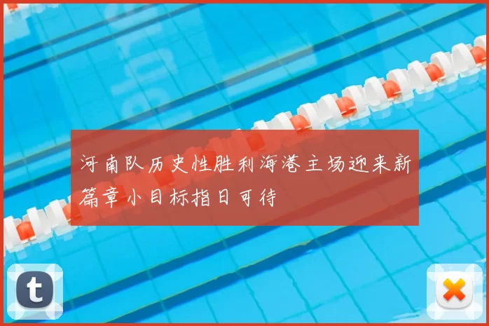 河南队历史性胜利海港主场迎来新篇章小目标指日可待