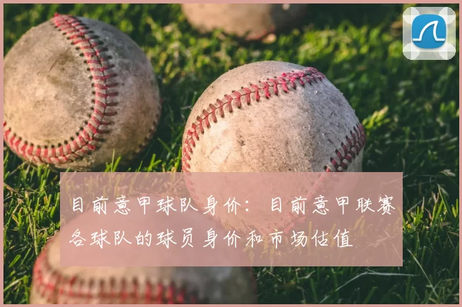 目前意甲球队身价：目前意甲联赛各球队的球员身价和市场估值