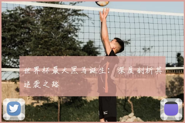 世界杯最大黑马诞生：深度剖析其逆袭之路